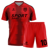 赤 サッカー ユニフォーム